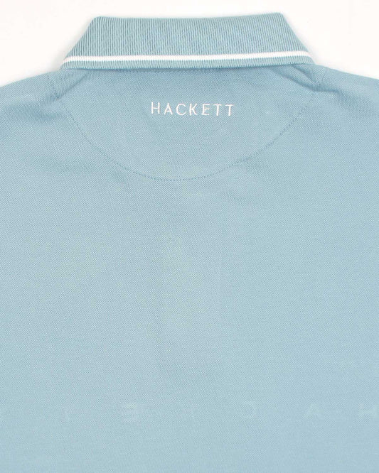 HKT IMPORTED MEN'S TIPPED POLO SHIRT (SKY BLUE)