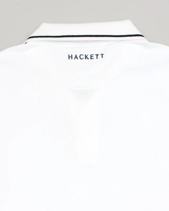 HKT IMPORTED MEN'S TIPPED POLO SHIRT (WHITE)