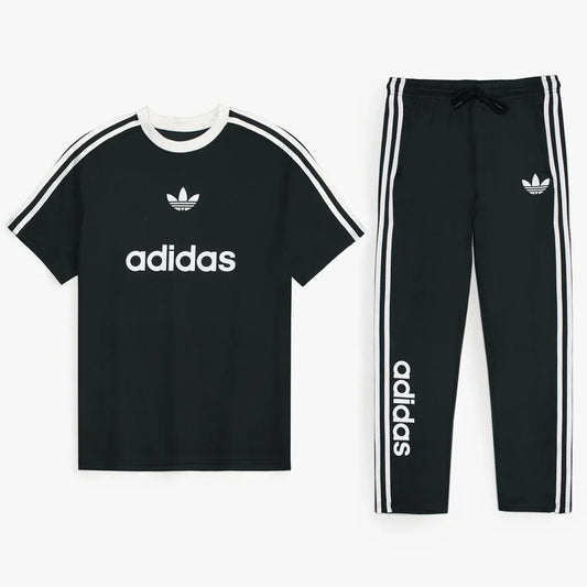 ADDAS PREMIUM MEN'S STRONIX LYCRA DRI-FIT TRACKSUIT (BLACK)