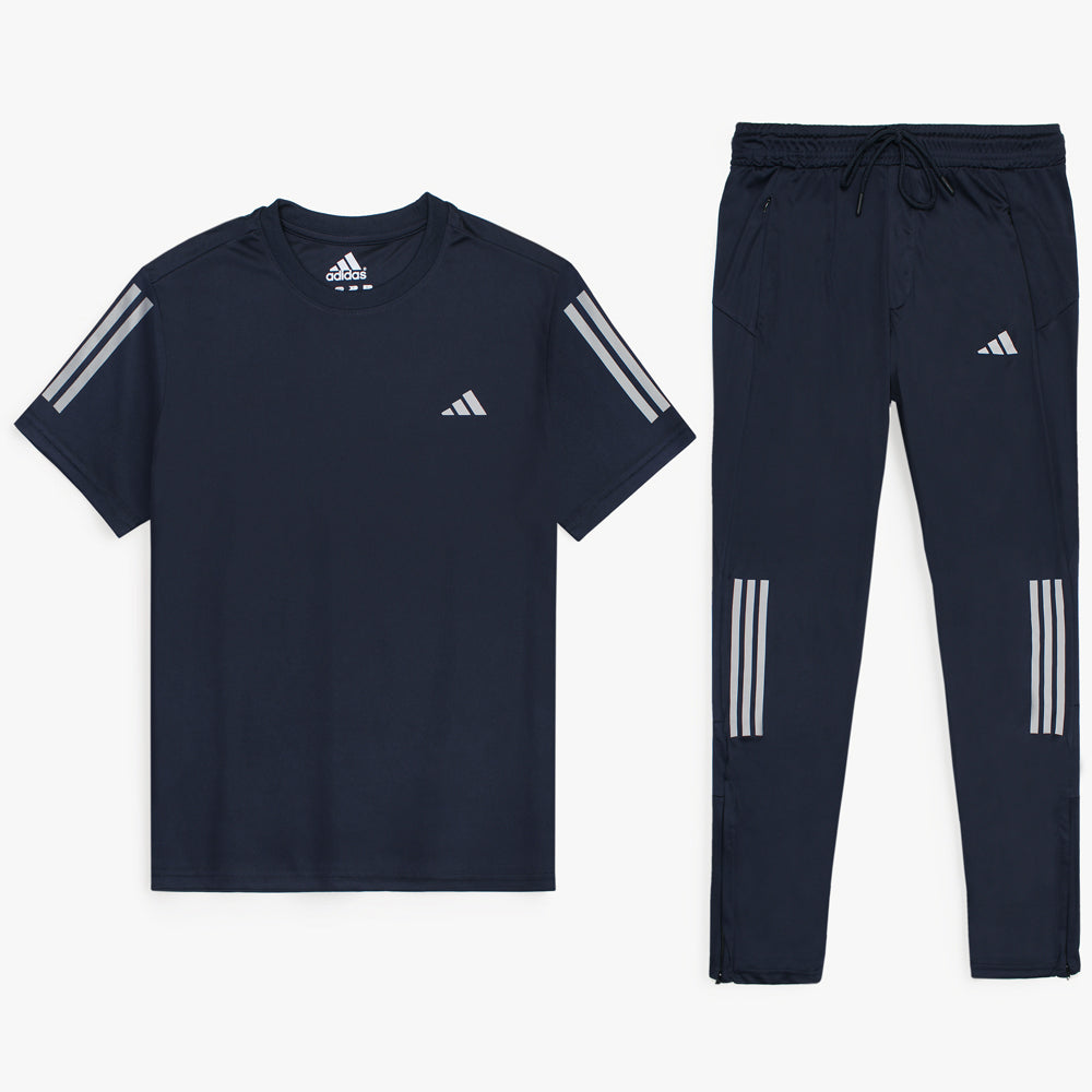 ADDAS PREMIUM REFLECTOR DRI-FIT TRACKSUIT (NAVY BLUE)