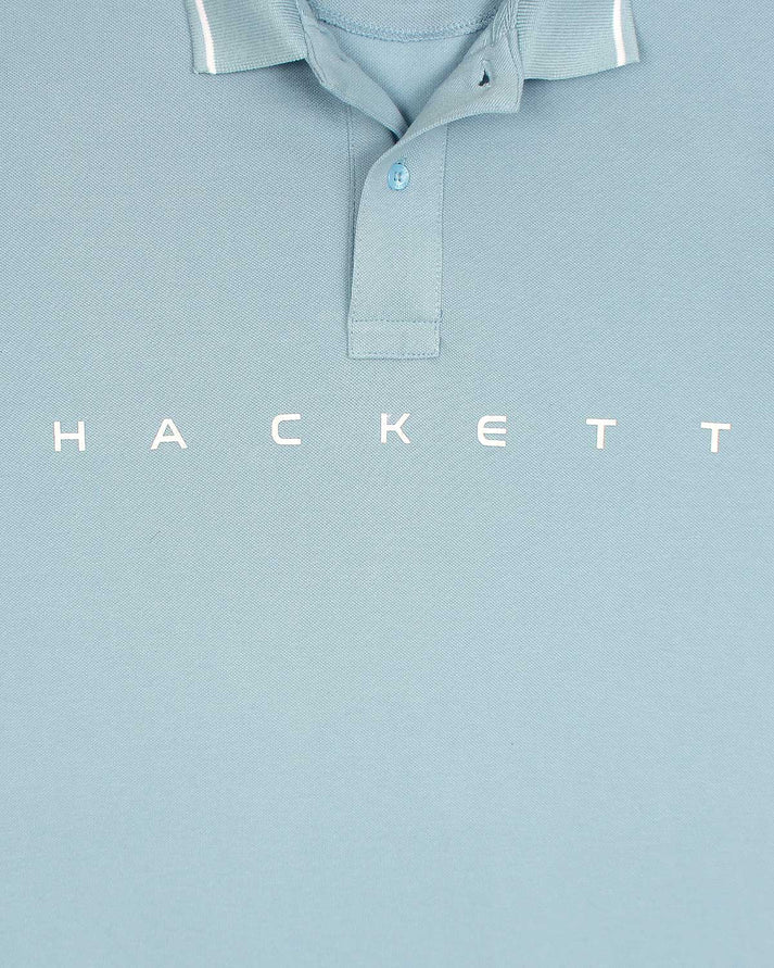 HKT IMPORTED MEN'S TIPPED POLO SHIRT (SKY BLUE)