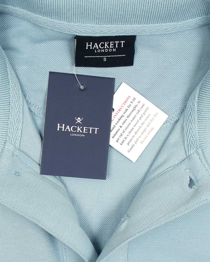 HKT IMPORTED MEN'S TIPPED POLO SHIRT (SKY BLUE)