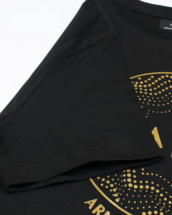 A-X IMPORTED MEN'S GOLD T-SHIRT (BLACK)