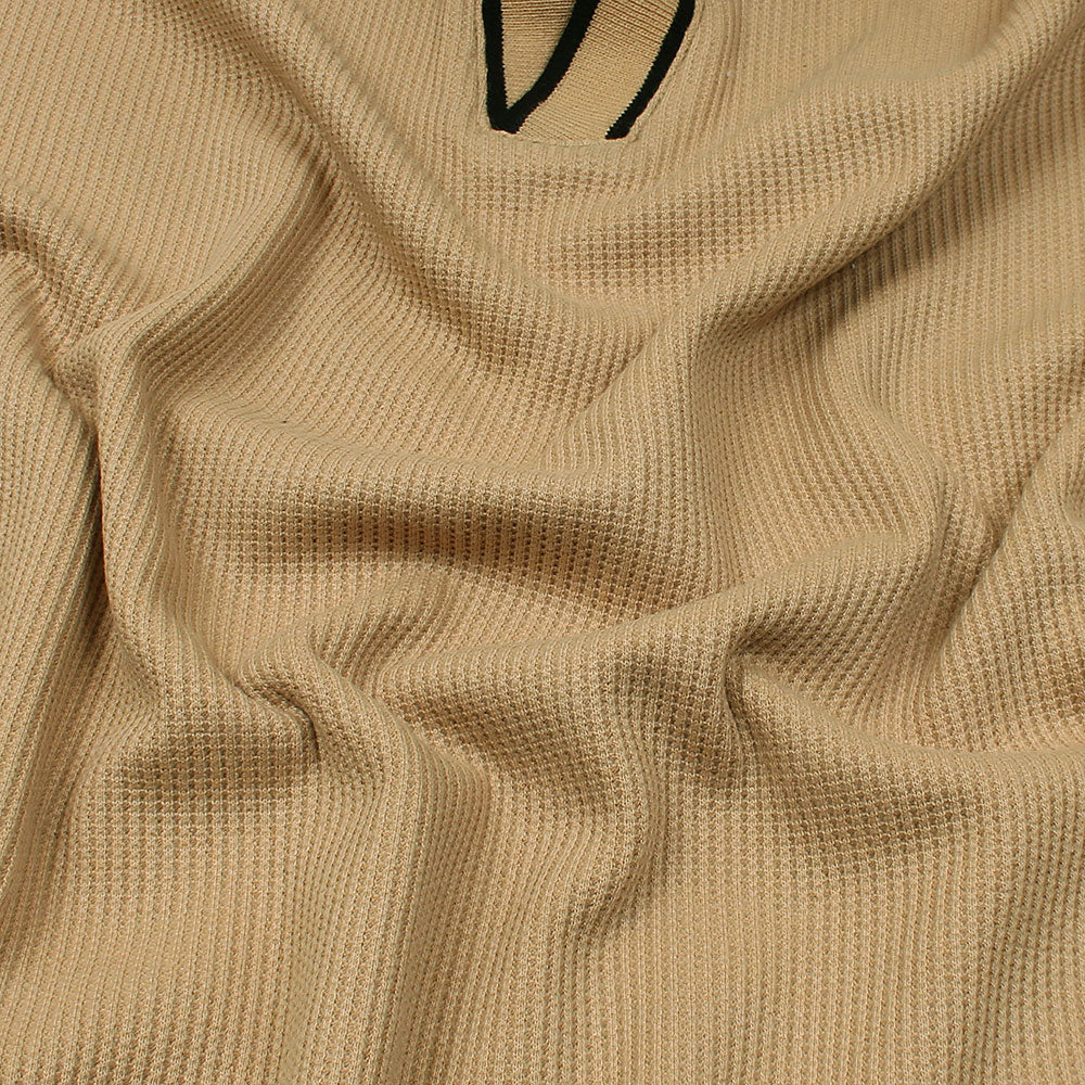 ZR PREMIUM MEN'S V NECK POLO SHIRT (KHAKI)