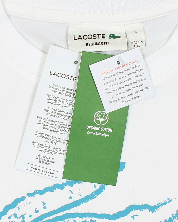 LCSTE CROC IMPORTED MEN'S T-SHIRT (WHITE)
