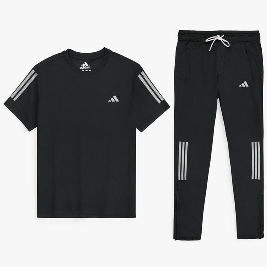 ADDAS PREMIUM REFLECTOR DRI-FIT TRACKSUIT (BLACK)