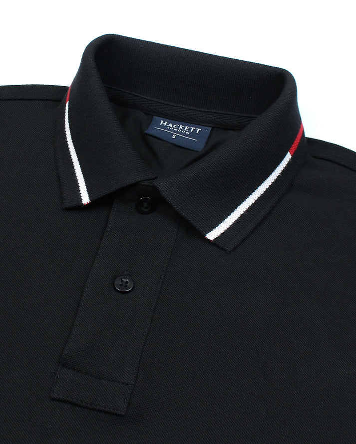 IMPORTED HKT SPORT MEN'S POLO SHIRT (BLACK)