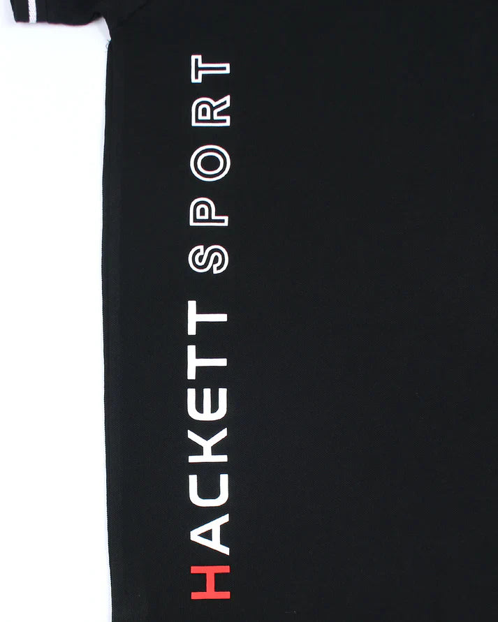 IMPORTED HKT SPORT MEN'S POLO SHIRT (BLACK)