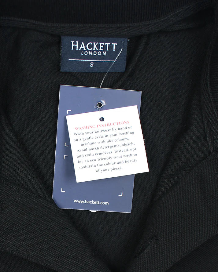 IMPORTED HKT SPORT MEN'S POLO SHIRT (BLACK)