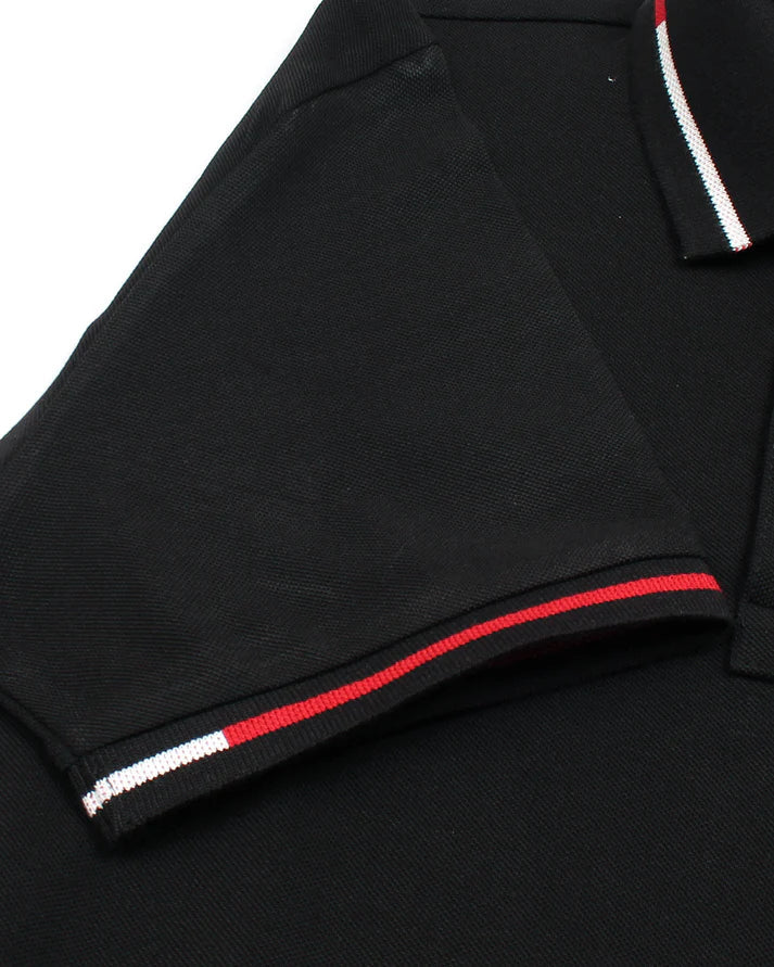 IMPORTED HKT SPORT MEN'S POLO SHIRT (BLACK)