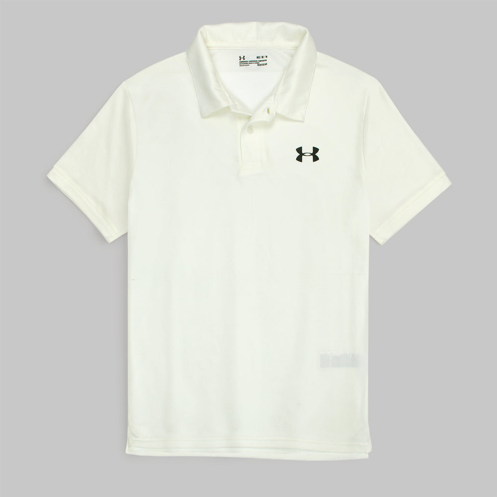 UA Imported Mesh Dri Fit Polo Shirt (Off-White)