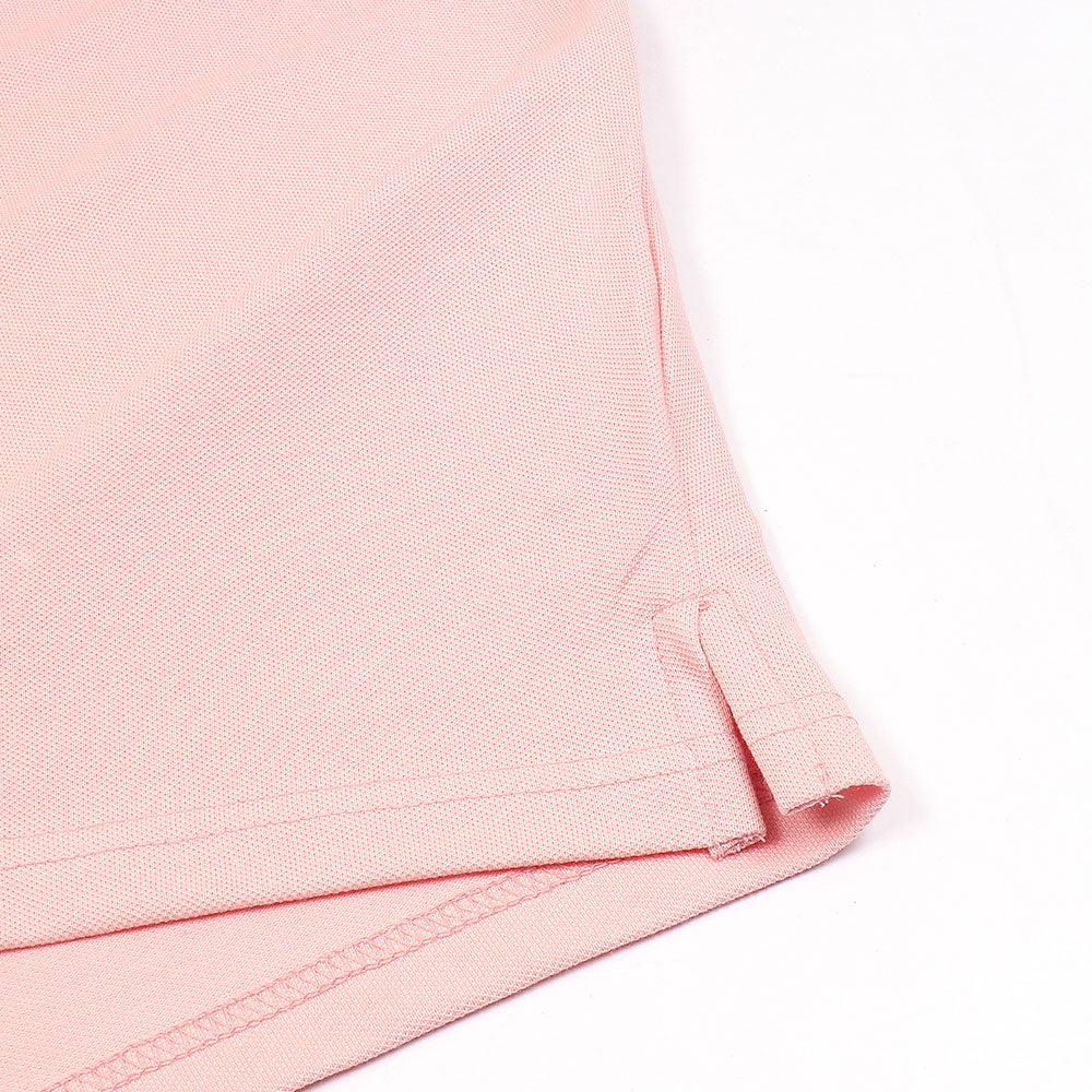 RL Premium Small Pony Zip Up Polo shirt (Pink)