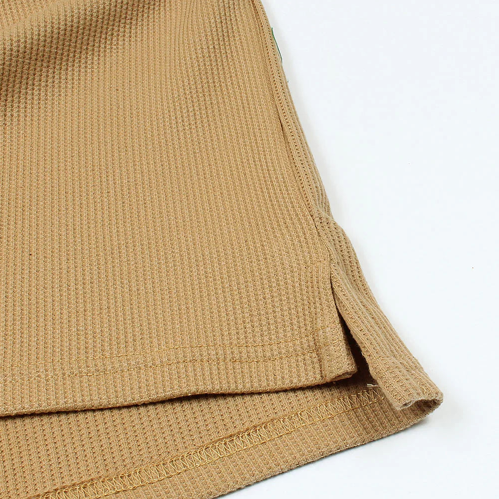 ZR PREMIUM MEN'S V NECK POLO SHIRT (KHAKI)