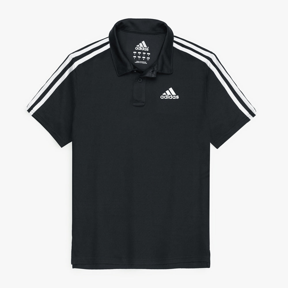 ADDAS Imported Mesh Dri Fit Polo Shirt (Black)