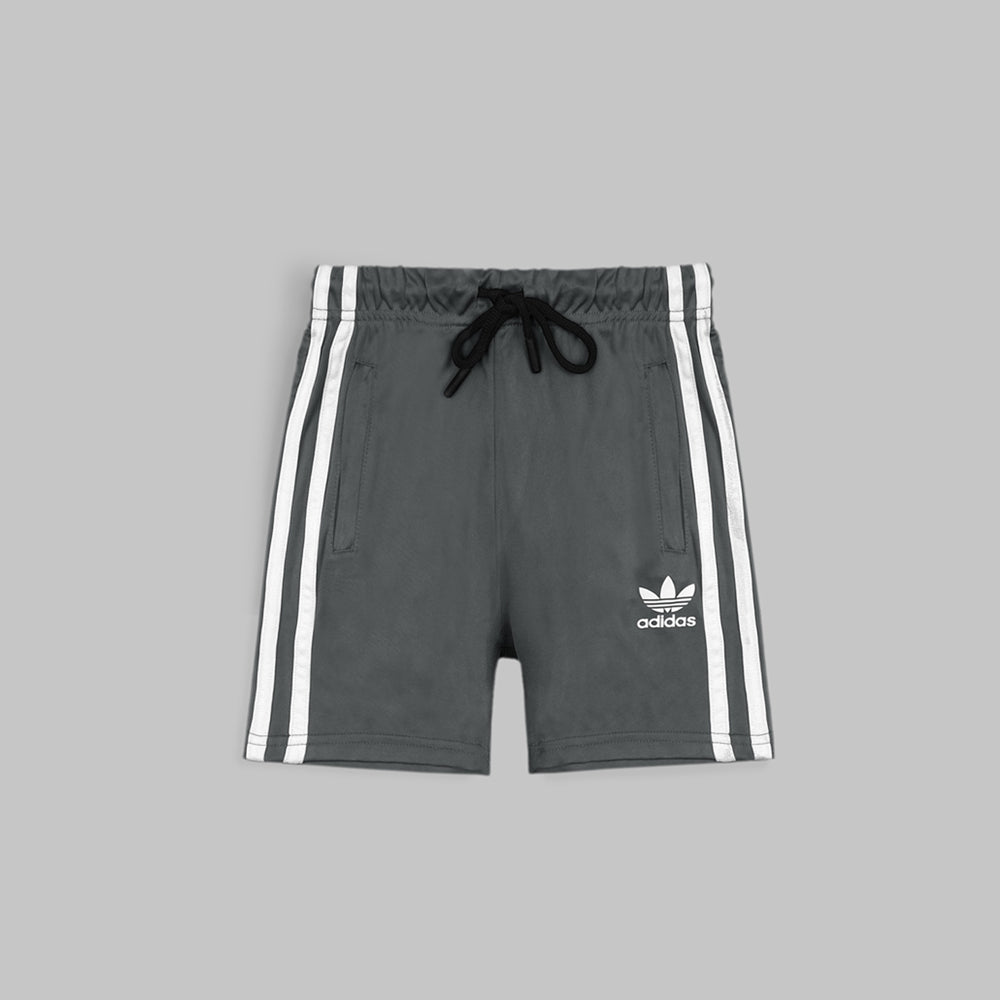 ADDAS PREMIUM KIDS PIPING DRIFIT SHORT (GREY)