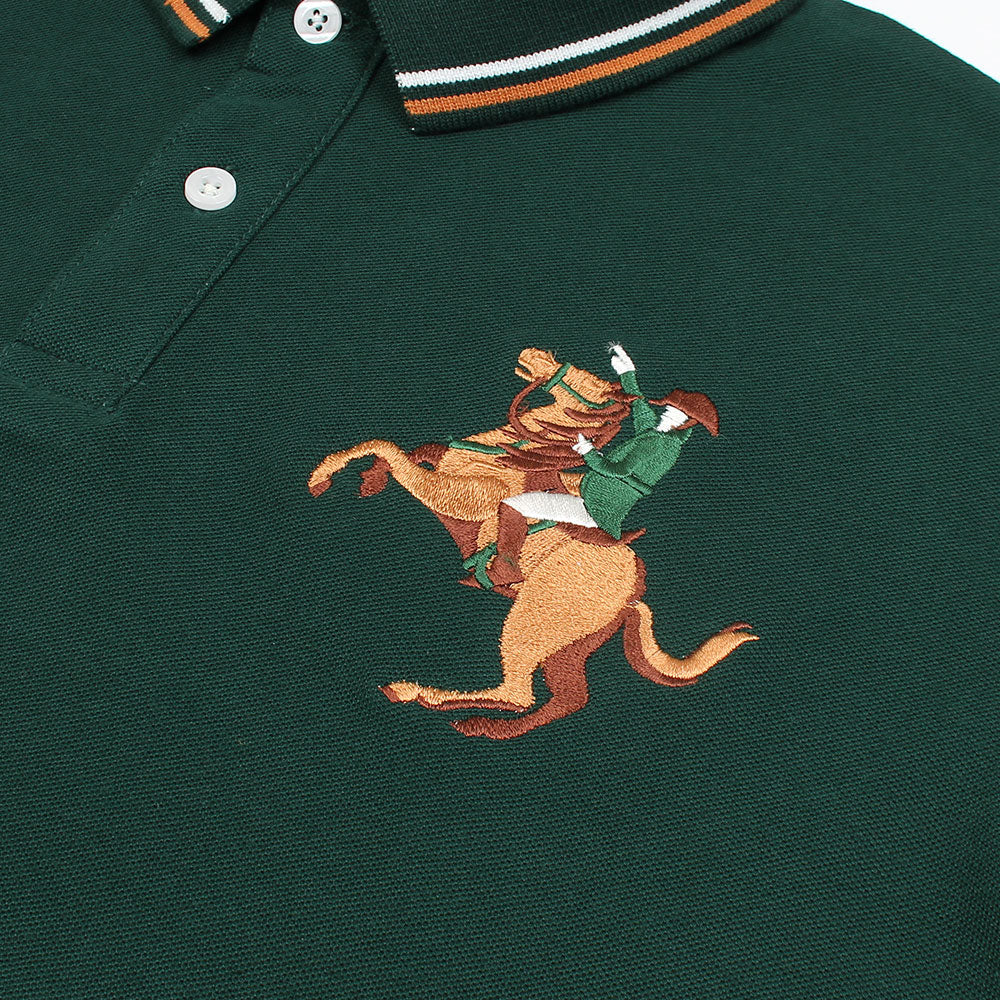 GRDNO Premium Napoleon Cow Boy Polo Shirt Green
