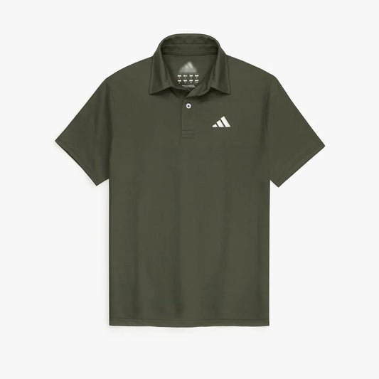 ADDAS IMPORTED BEEMESH CORE POLO SHIRT (OLIVE GREEN)