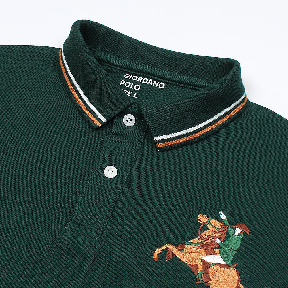 GRDNO Premium Napoleon Cow Boy Polo Shirt Green