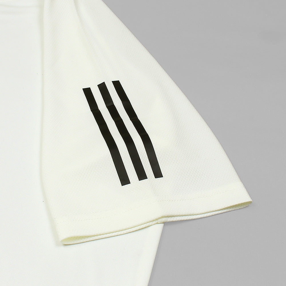 ADDAS Imported Mesh Shoulder Dri Fit T-Shirt (White & Black)