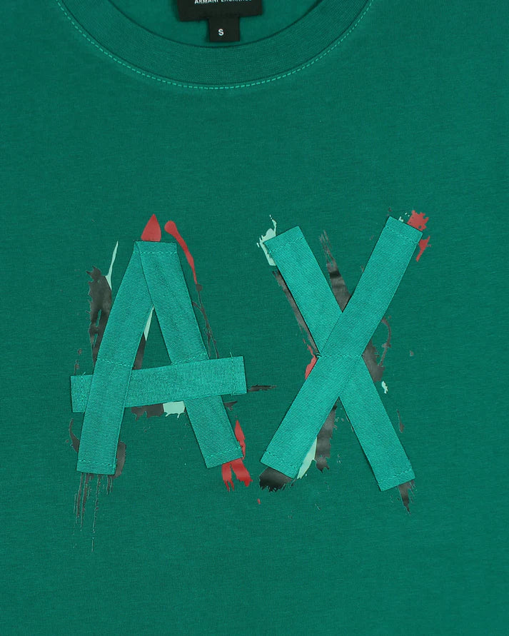 A-X IMPORTED MEN'S DESIGNER T-SHIRT (GREEN)
