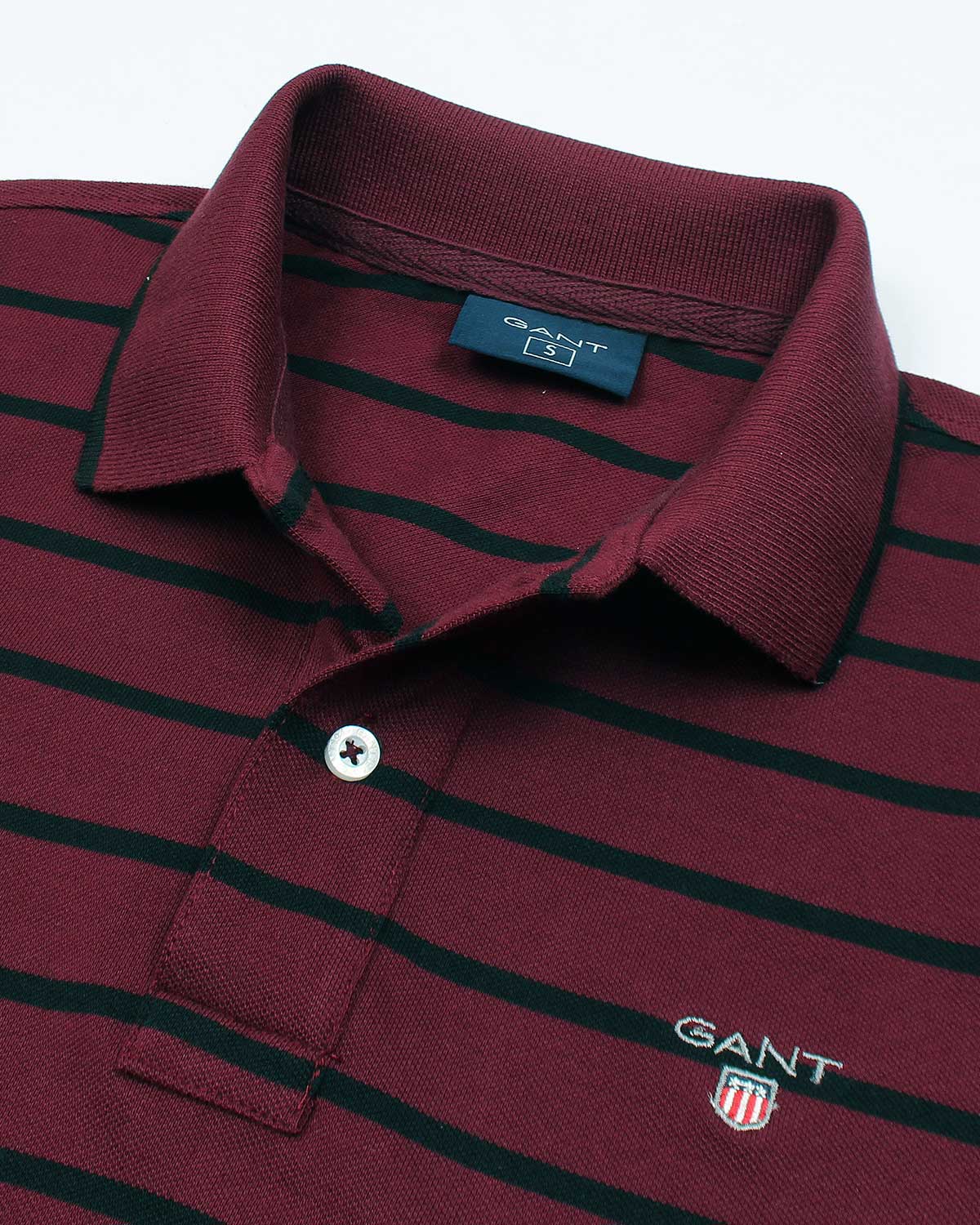 G-A-N-T IMPORTED MEN'S STRIPPER POLO SHIRT (MAROON)
