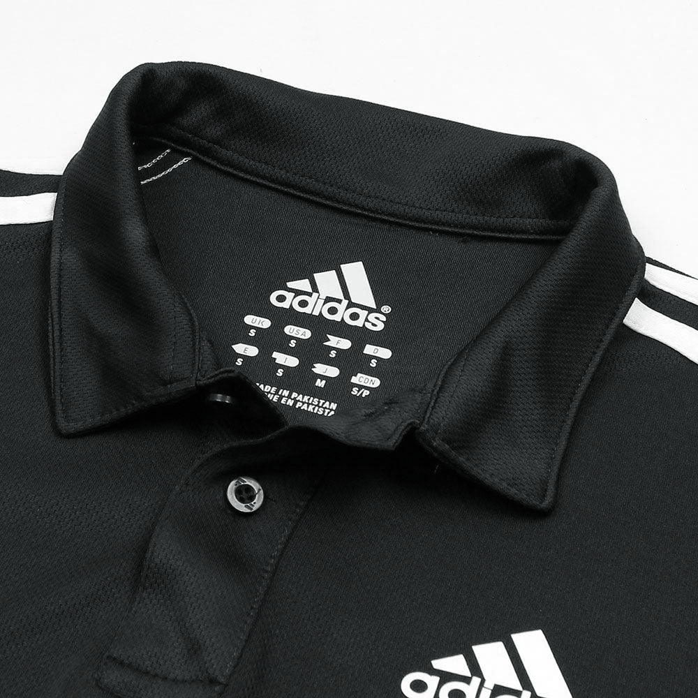 ADDAS Imported Mesh Dri Fit Polo Shirt (Black)