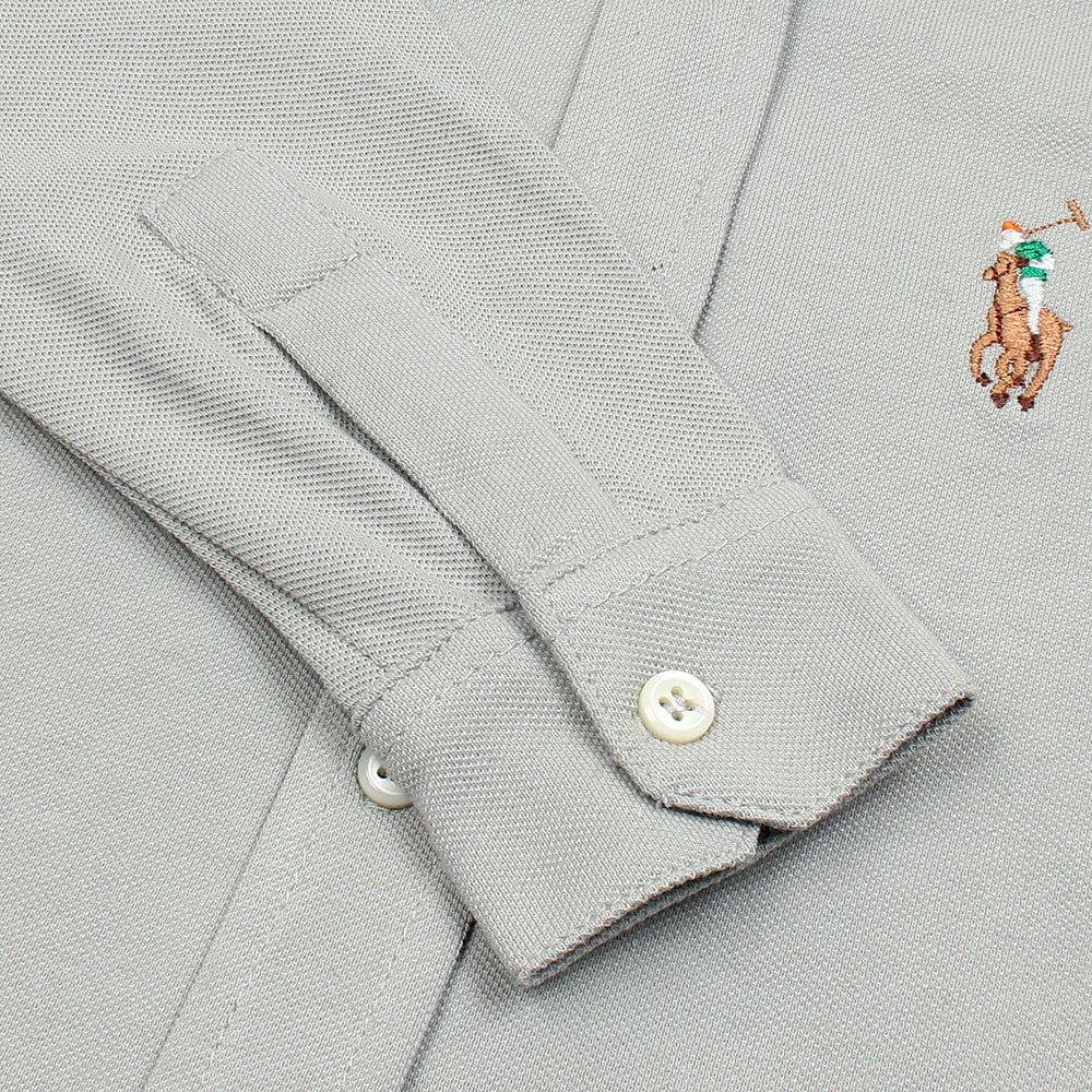 RL IMPORTED KID'S OXFORD BUTTON CASUAL SHIRT (HEATHER GREY)