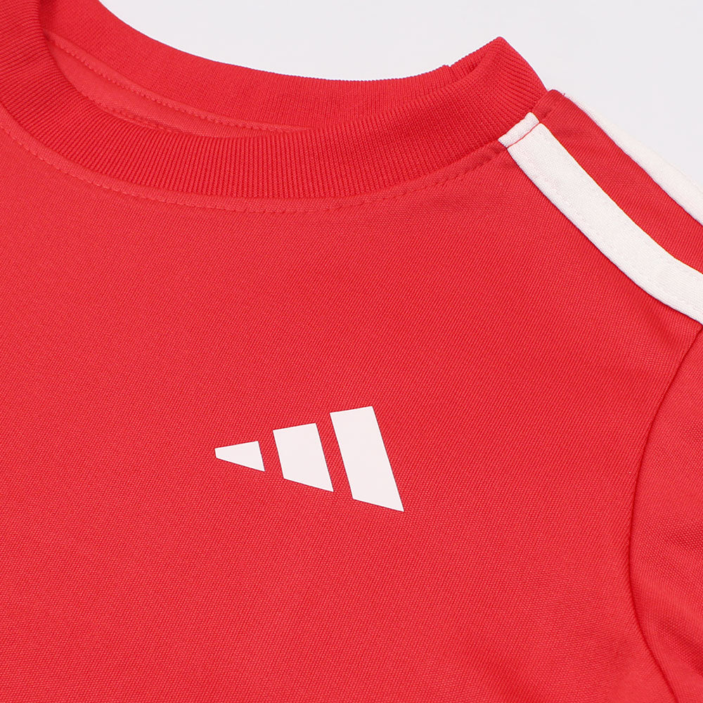 ADDAS PREMIUM KIDS DRI-FIT TRACKSUIT (RED)