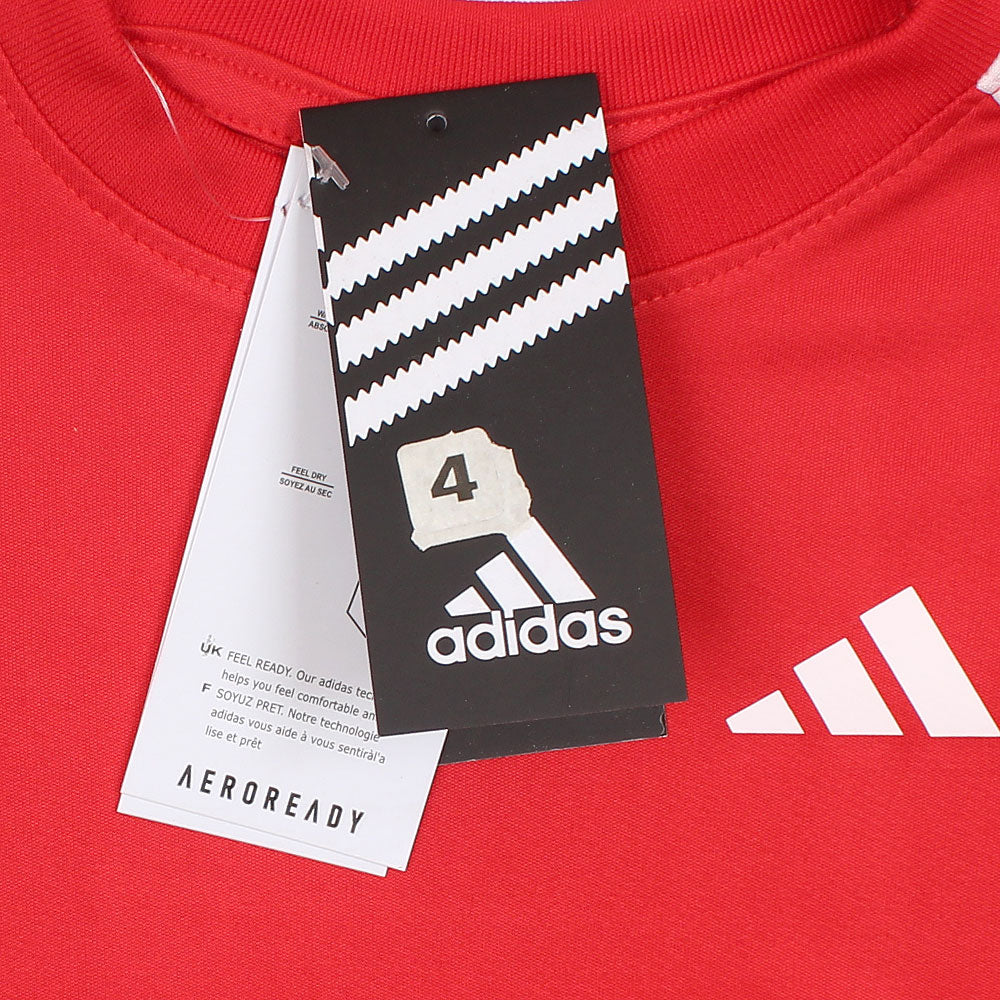 ADDAS PREMIUM KIDS DRI-FIT TRACKSUIT (RED)