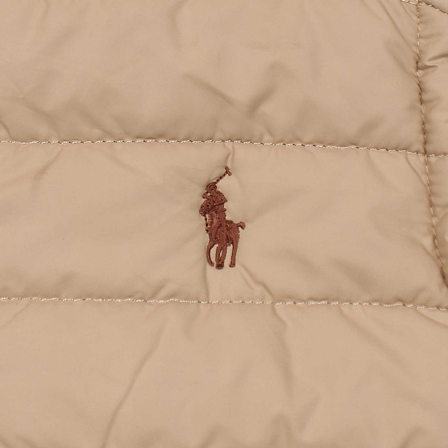 RL premium Small Pony Puffer Jacket (Khaaki)