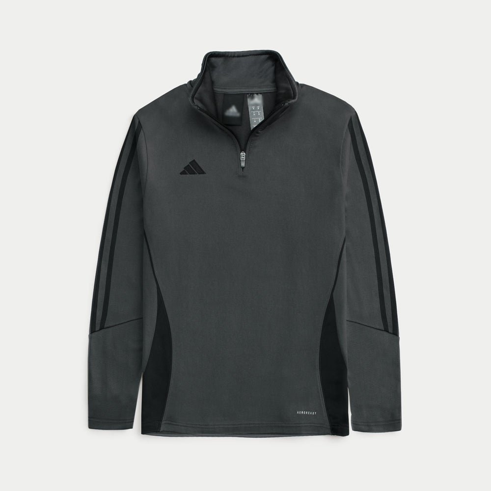ADDAS Imported Tiro Piping Quarter Zip Tracksuit (Grey)