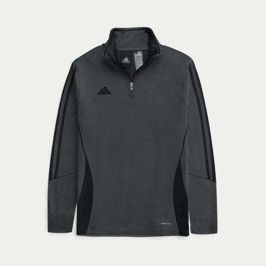 ADDAS Imported Tiro Piping Quarter Zip Tracksuit (Grey)