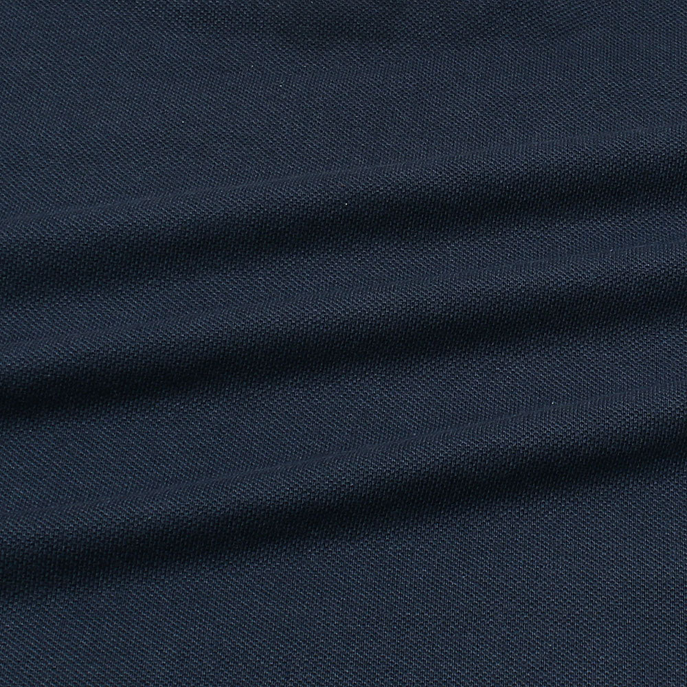 Cotton Eagle Premium Check Collar Polo Shirt (Navy Blue)