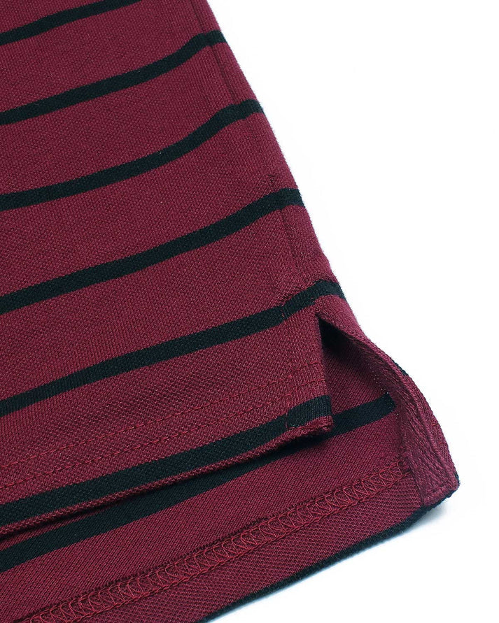 G-A-N-T IMPORTED MEN'S STRIPPER POLO SHIRT (MAROON)