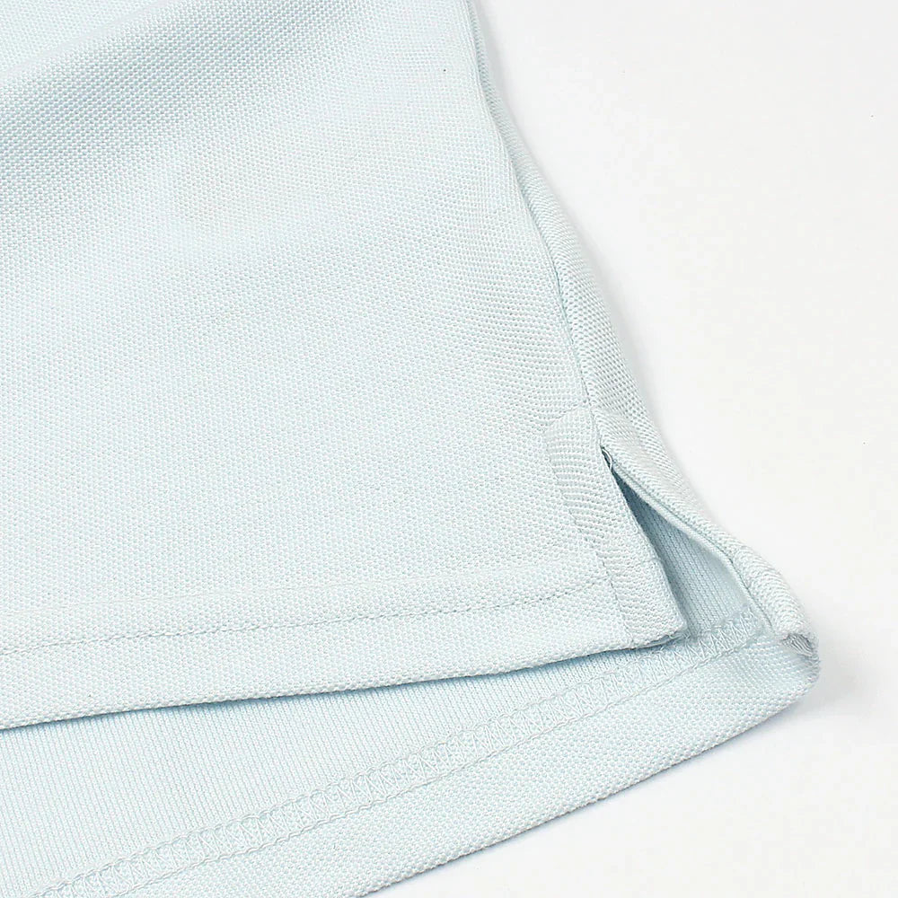 RL PREMIUM LEATHER BIG HORSE POLO SHIRT (SKY BLUE)