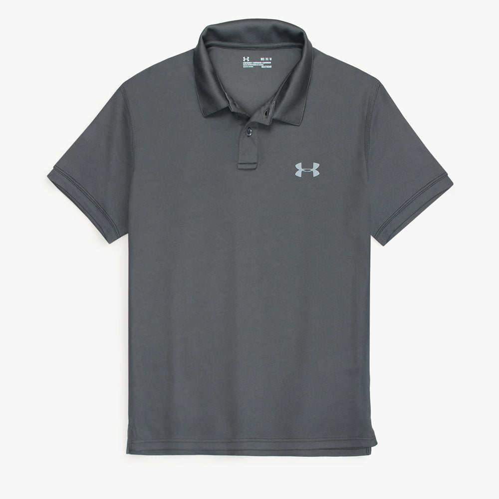 UA Imported Mesh Dri Fit Polo Shirt (Dark Grey)