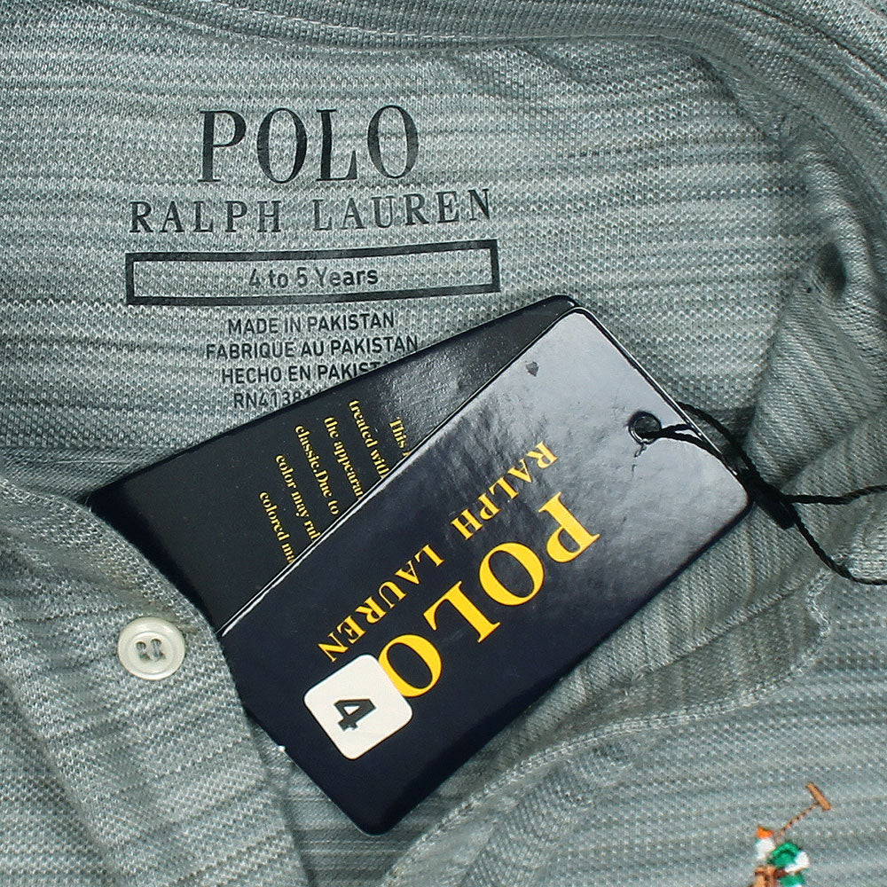 RL IMPORTED KID'S OXFORD BUTTON CASUAL SHIRT (MELLANGE GREEN)