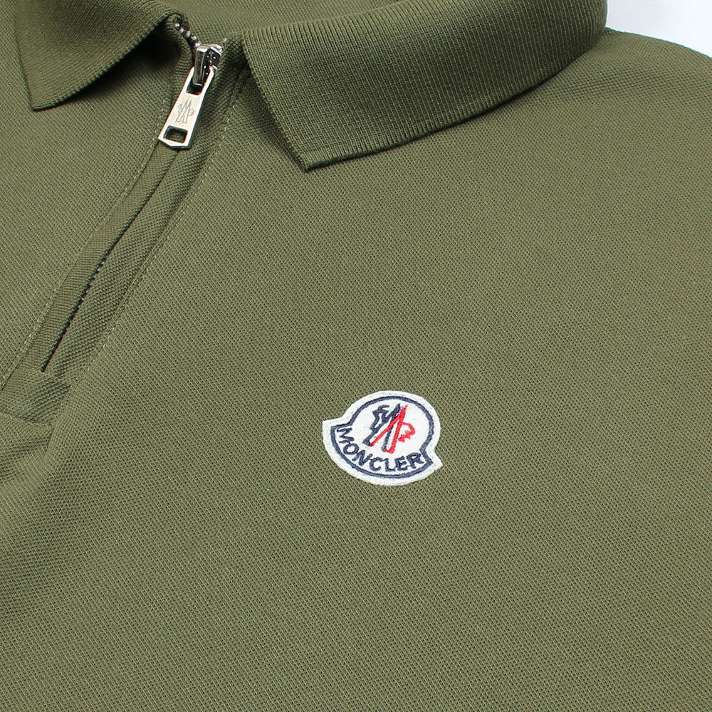 MNCLR Premium Zip Up Polo shirt (Olive Green)
