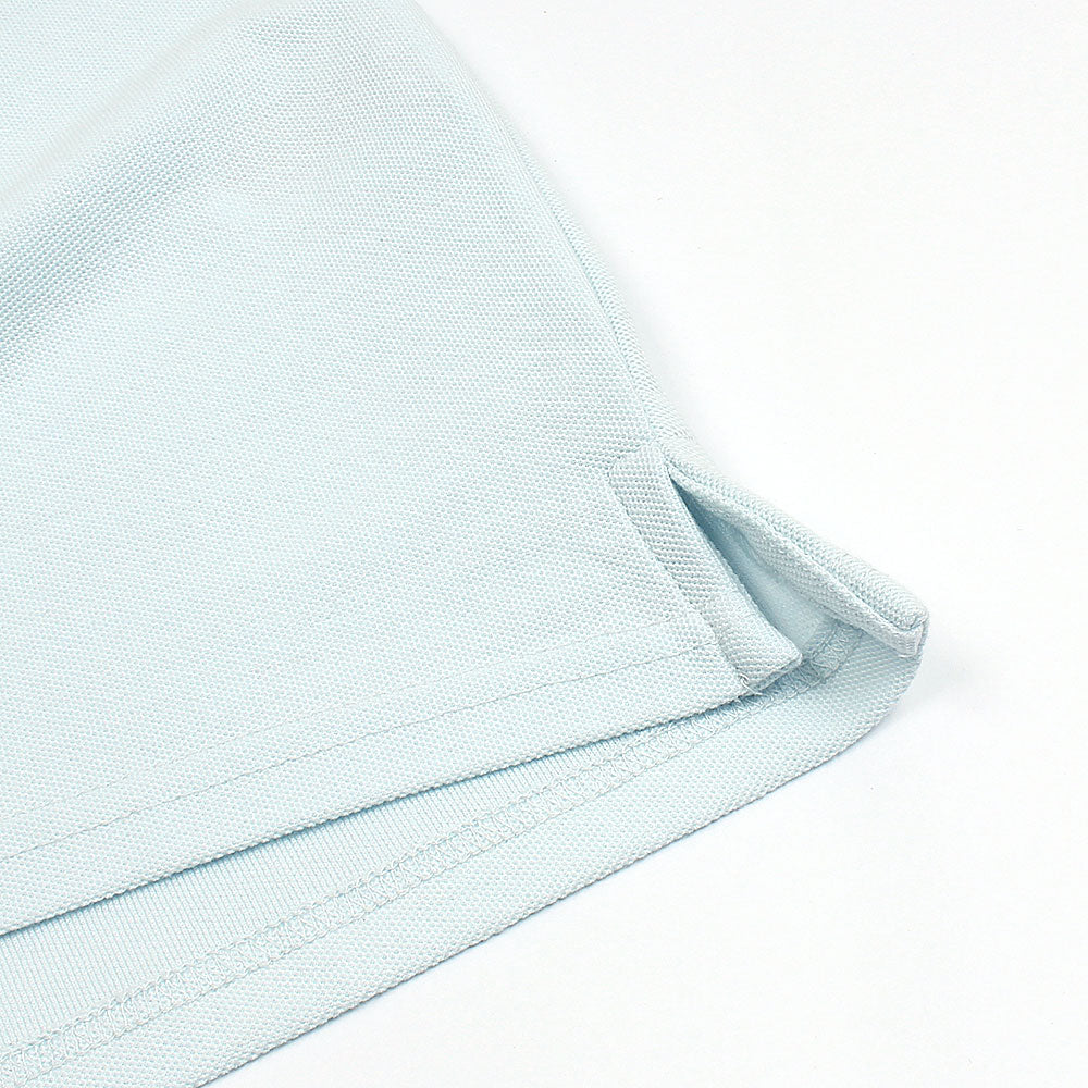 RL Premium 3 Horse Pique Cotton Polo Shirt (Sky Blue)
