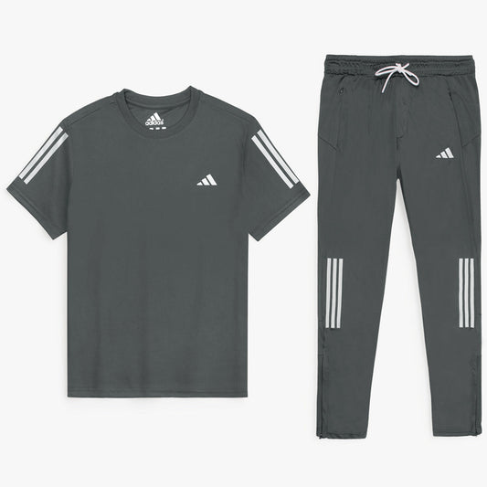 ADDAS PREMIUM REFLECTOR DRI-FIT TRACKSUIT (GREY)