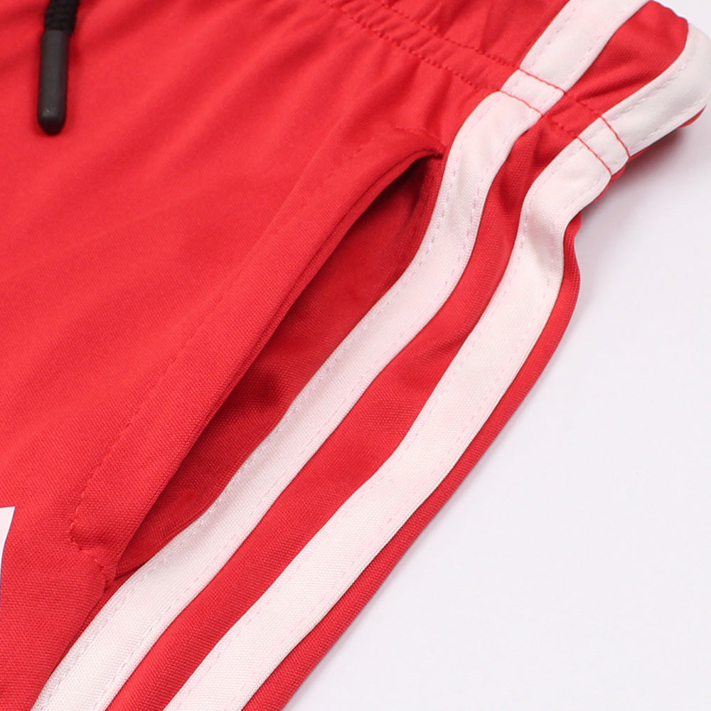 ADDAS PREMIUM KIDS DRI-FIT TRACKSUIT (RED)