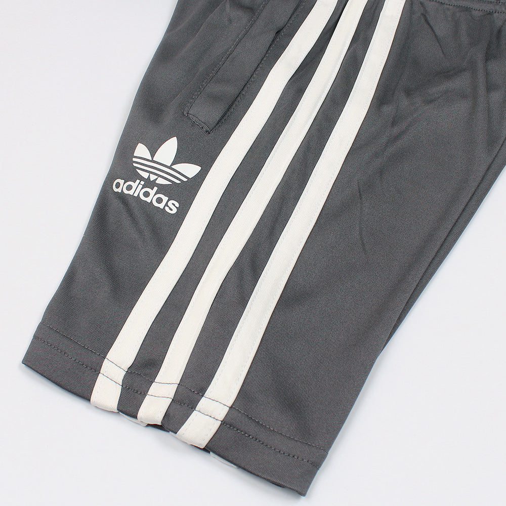 ADDAS PREMIUM KIDS PIPING DRI FIT TWINSET (DARK GREY)