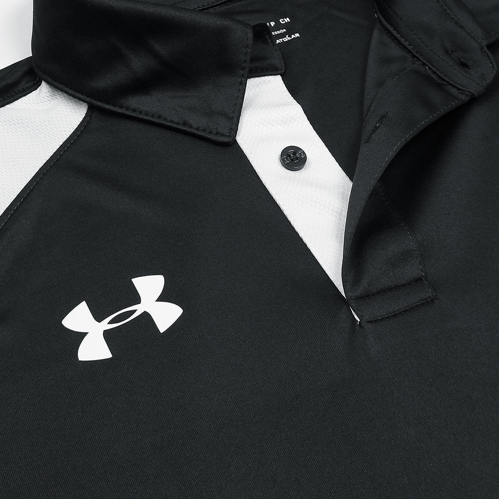 UA PREMIUM DRI-FIT HEATGEAR POLO SHIRT (BLACK)