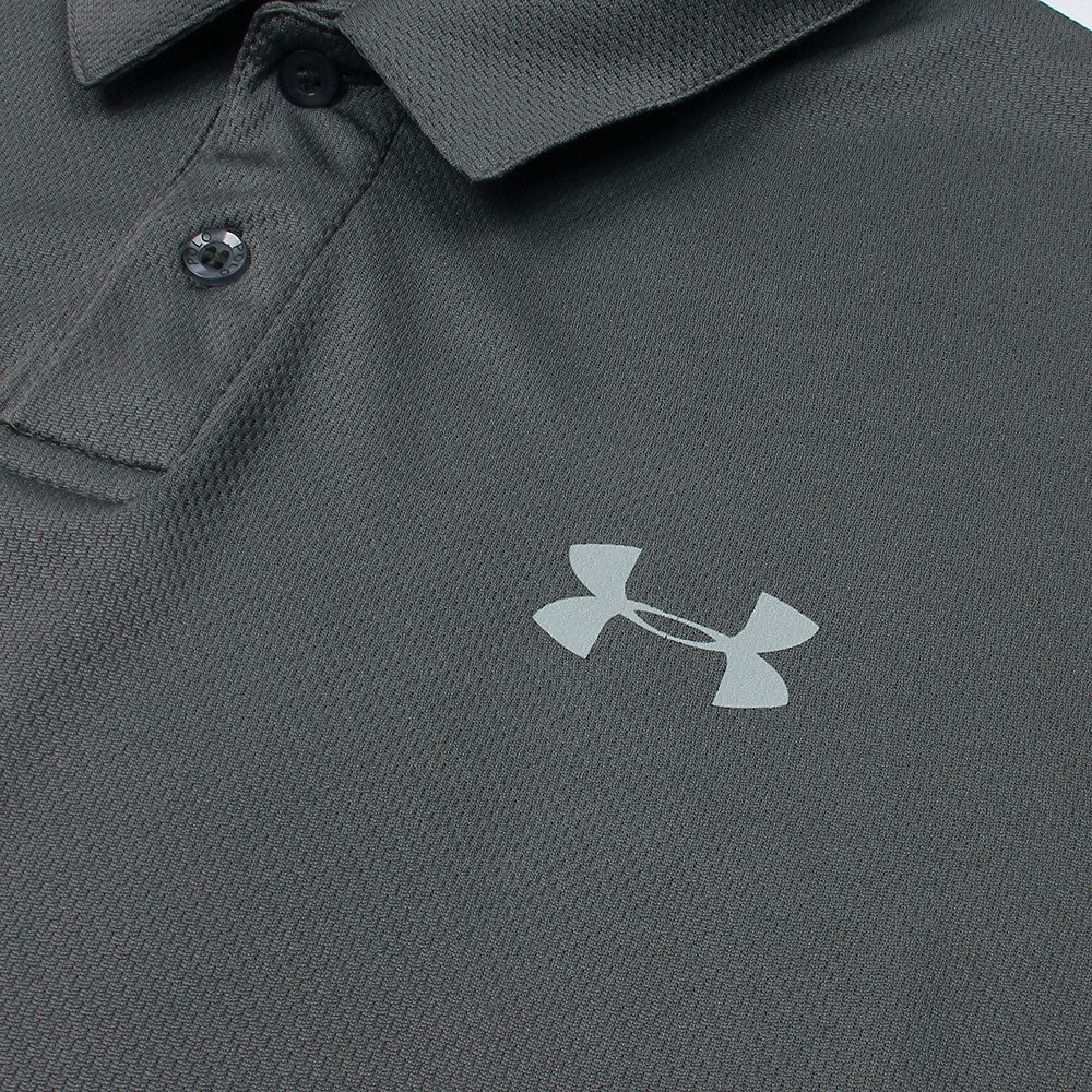 UA Imported Mesh Dri Fit Polo Shirt (Dark Grey)