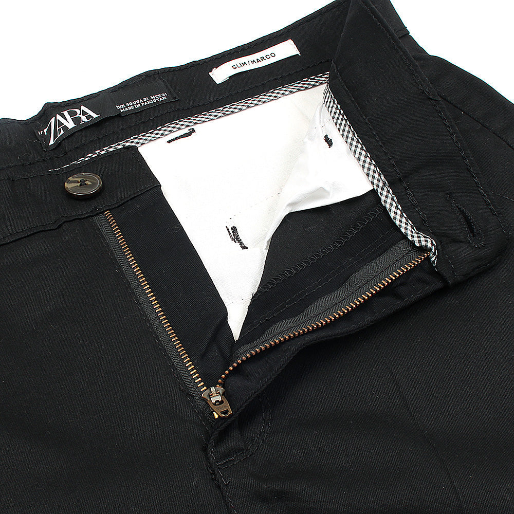 Z.A.R.A Premium Cotton Chino (Black)