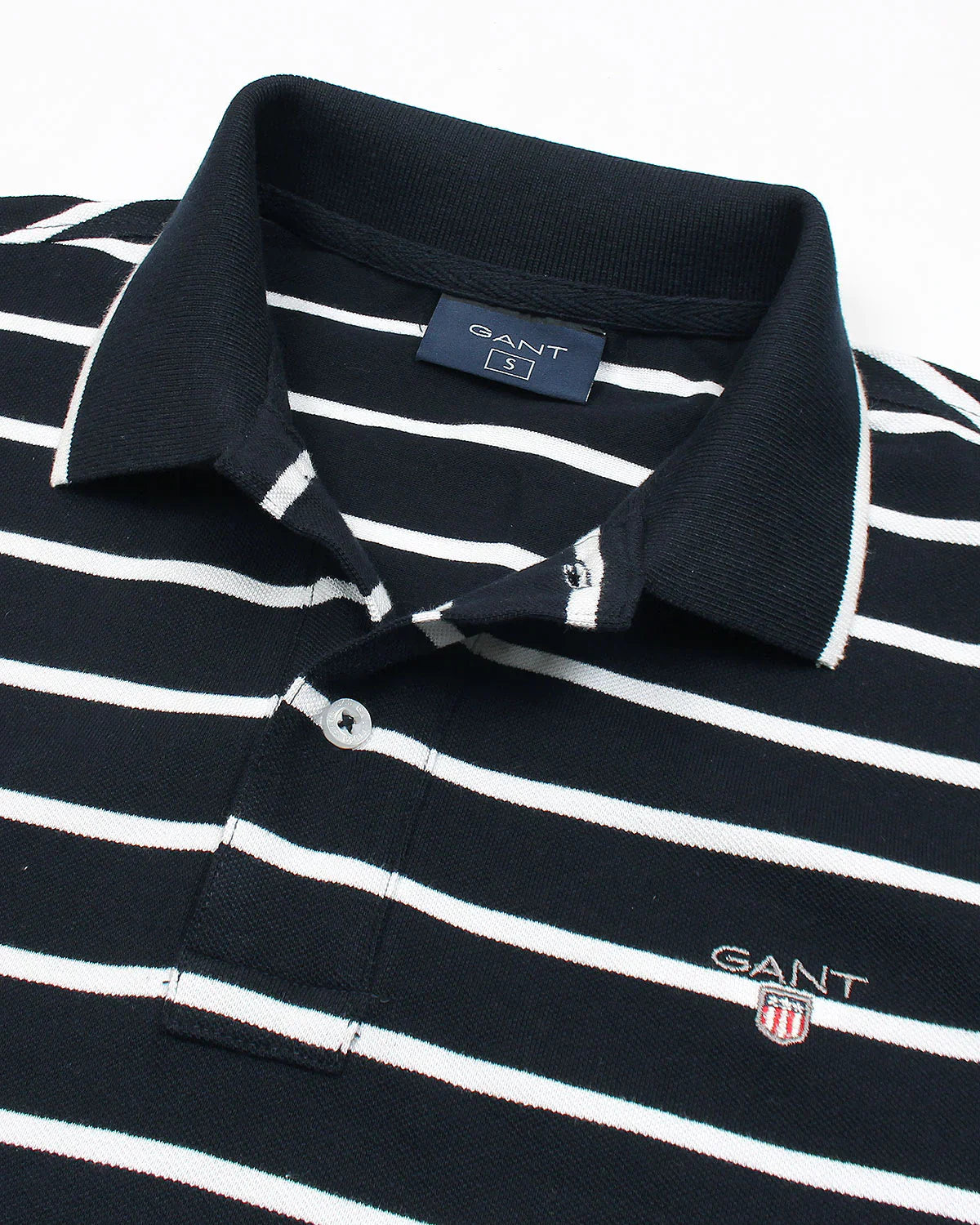 G-A-N-T IMPORTED MEN'S STRIPPER POLO SHIRT (NAVY BLUE)
