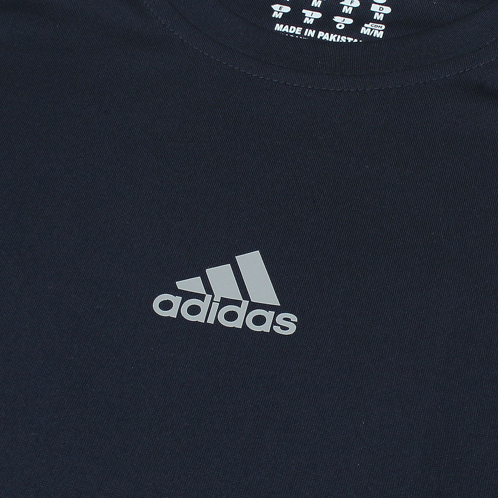 ADDAS Imported Mesh Shoulder Dri Fit T-Shirt (Navy & Grey)