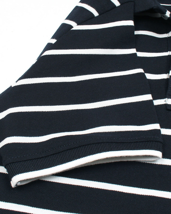 G-A-N-T IMPORTED MEN'S STRIPPER POLO SHIRT (NAVY BLUE)