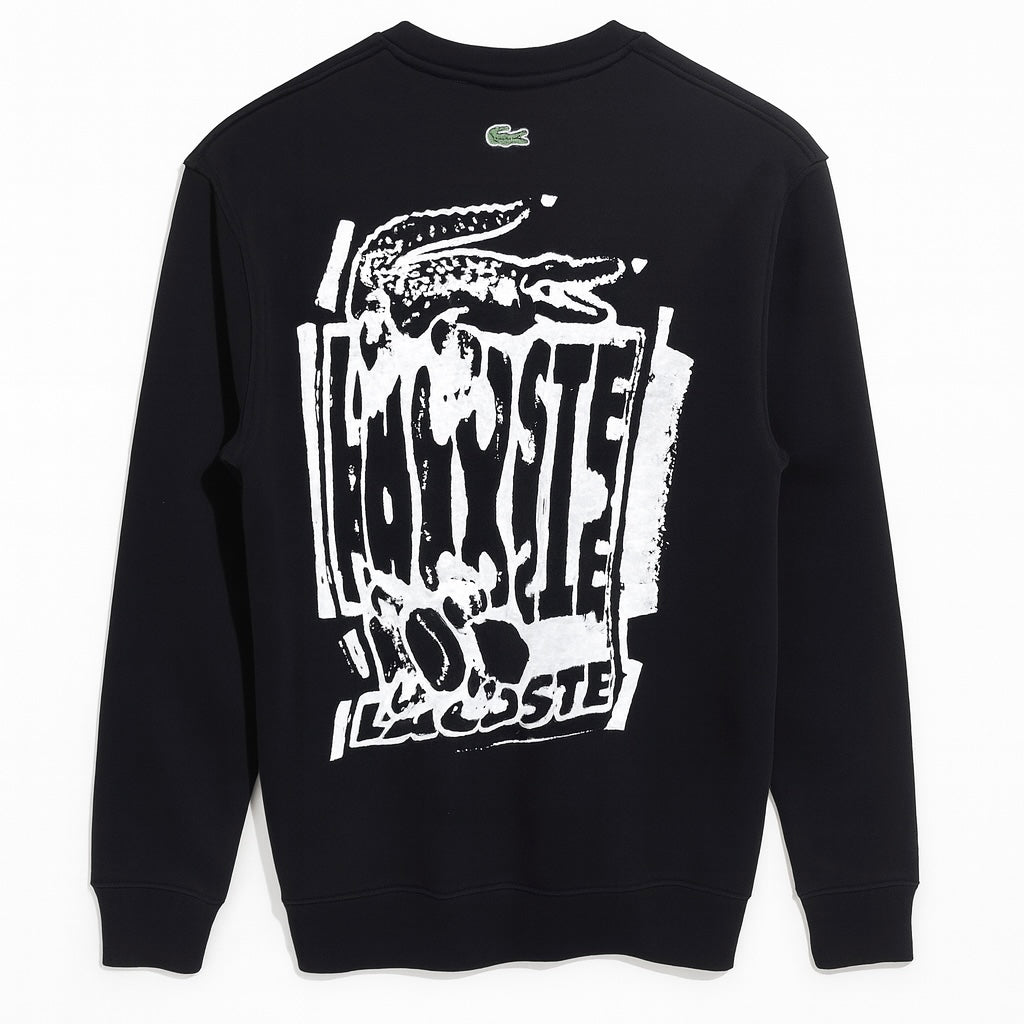 LCSTE PREMIUM COTTON FLEECE GRAPHIC PRINT SWEATSHIRT (BLACK)
