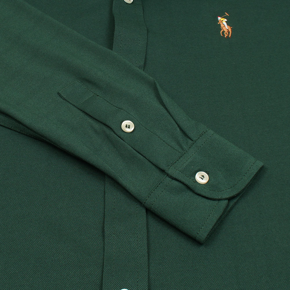 RL IMPORTED MEN'S OXFORD BUTTON CASUAL SHIRT (GREEN)